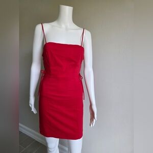 Zara Red Strapless Dress